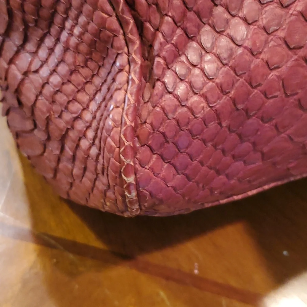 Giorgio Armani python skin bag